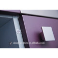 Современный итальянский фиолетовый высокоглянцевый лаковый кухонный шкаф